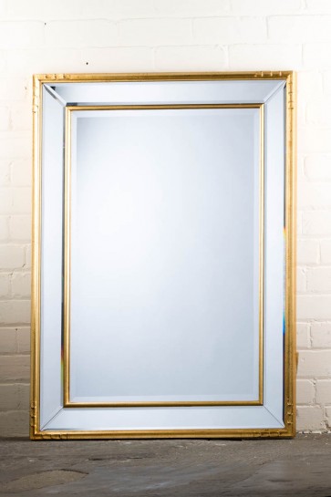 Classic Contemporary Gold Balti Mirror