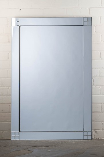 Deluxe Frameless Square Corner Mirror