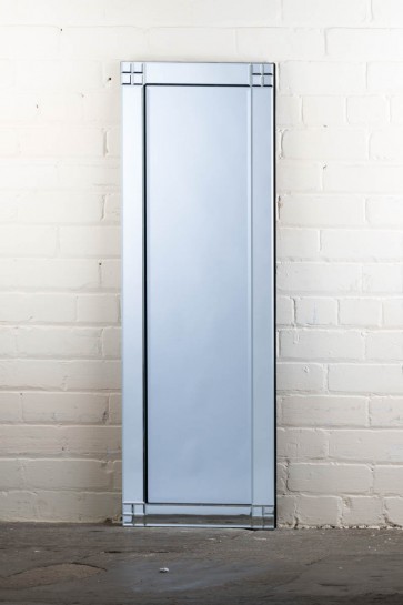 Deluxe Frameless Square Corner Full Length Mirror