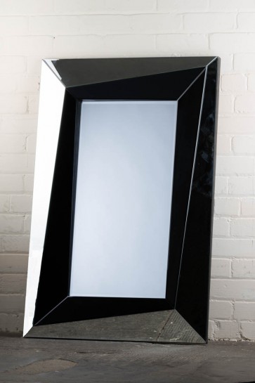 Feature Range Black Block Mirror