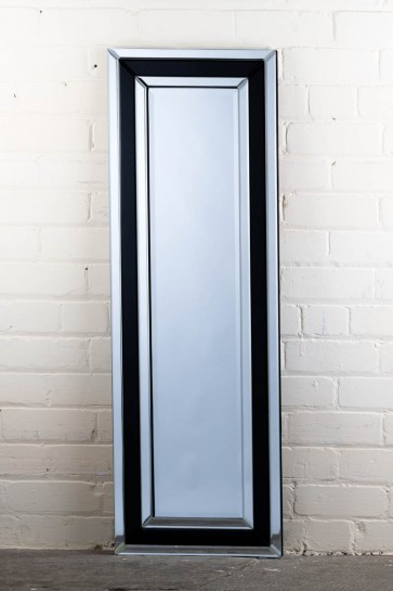 Frameless Thick Stripe Full Length Mirror