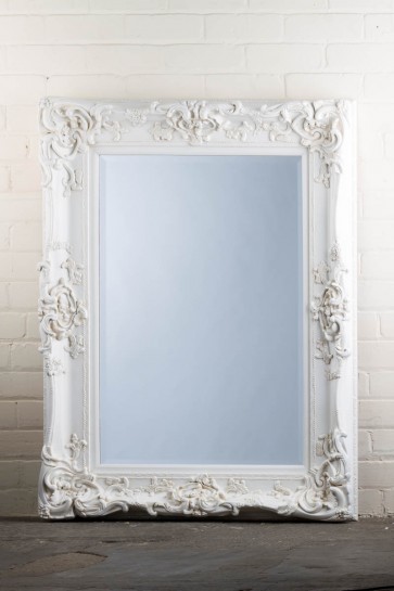 Georgian Range Ornate White Mirror