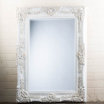 Georgian Range White and Gold Mirror