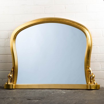 Wavey Gold Ornate Over Mantle Mirror