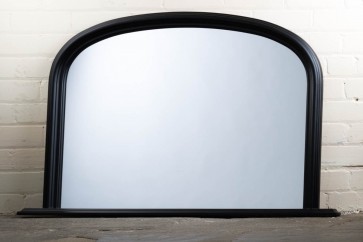 Black Over Mantle Mirror