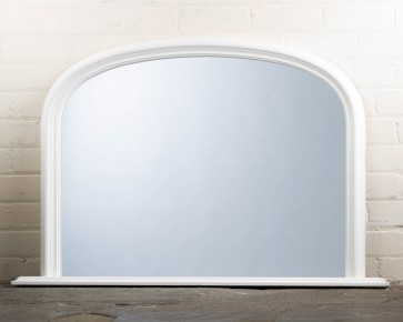 White Over Mantle Mirror