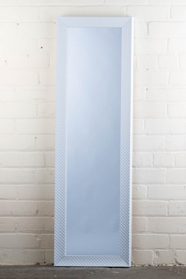 Poly Range Diamond White Full Length Mirror