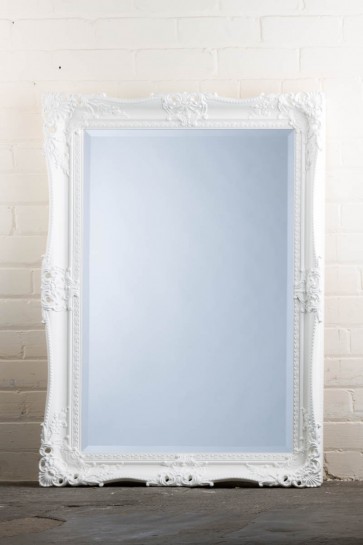 Traditional Range White Holes Mirror