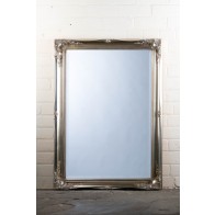 Regular  Tudor Ornate Mirror in Silver