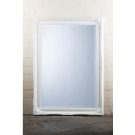 Regular  Tudor Ornate Mirror in White