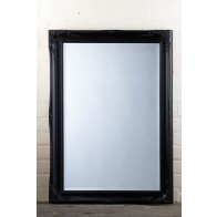 Regular  Tudor Ornate Mirror in Black