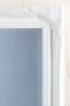 Regular  Tudor Ornate Mirror in White