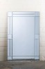 Charleston Art Deco Clear Corner Mirror