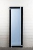 Frameless Black and Clear Full Length Mirror