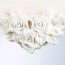 Heart Range White Rose Mirror