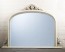 White Ornate Over Mantle Mirror