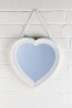 Petite Range White Heart Mirror