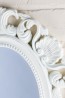 Ornate Oval Victorian Range White Mirror